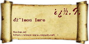 Álmos Imre névjegykártya