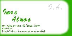 imre almos business card
